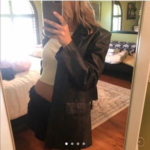 VINTAGE GENUINE LEATHER BLAZER JACKET